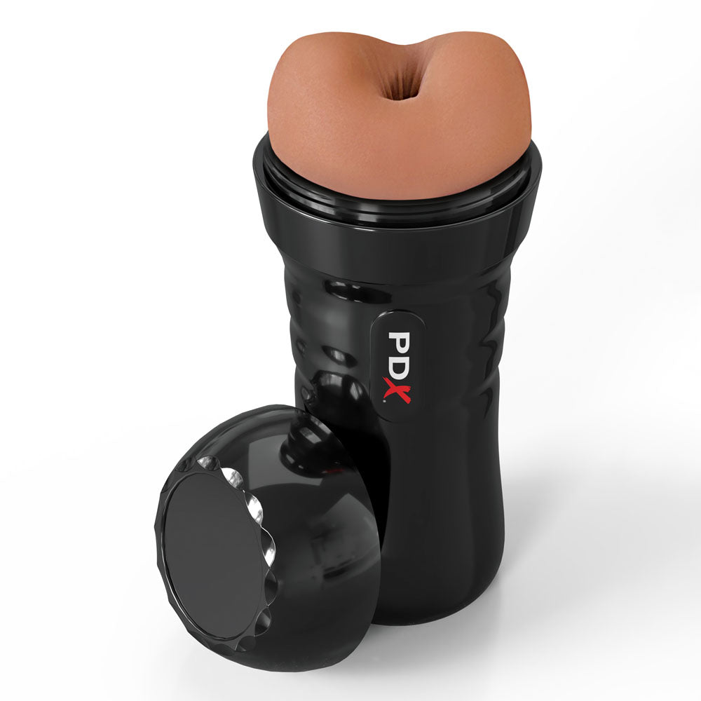 Front view of Open PDX Wet Bussies Super Bangin Butt anal stroker on white background | Flirty Bay Adult Store and Strokers in Perth Australia