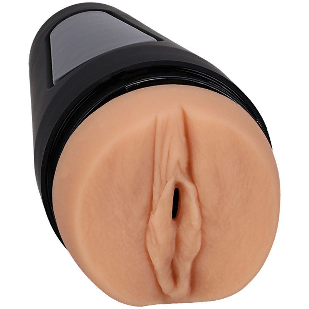 Pocket pussy with a realistic design on a white background | Flirty Bay, male masturbator adult store Australia