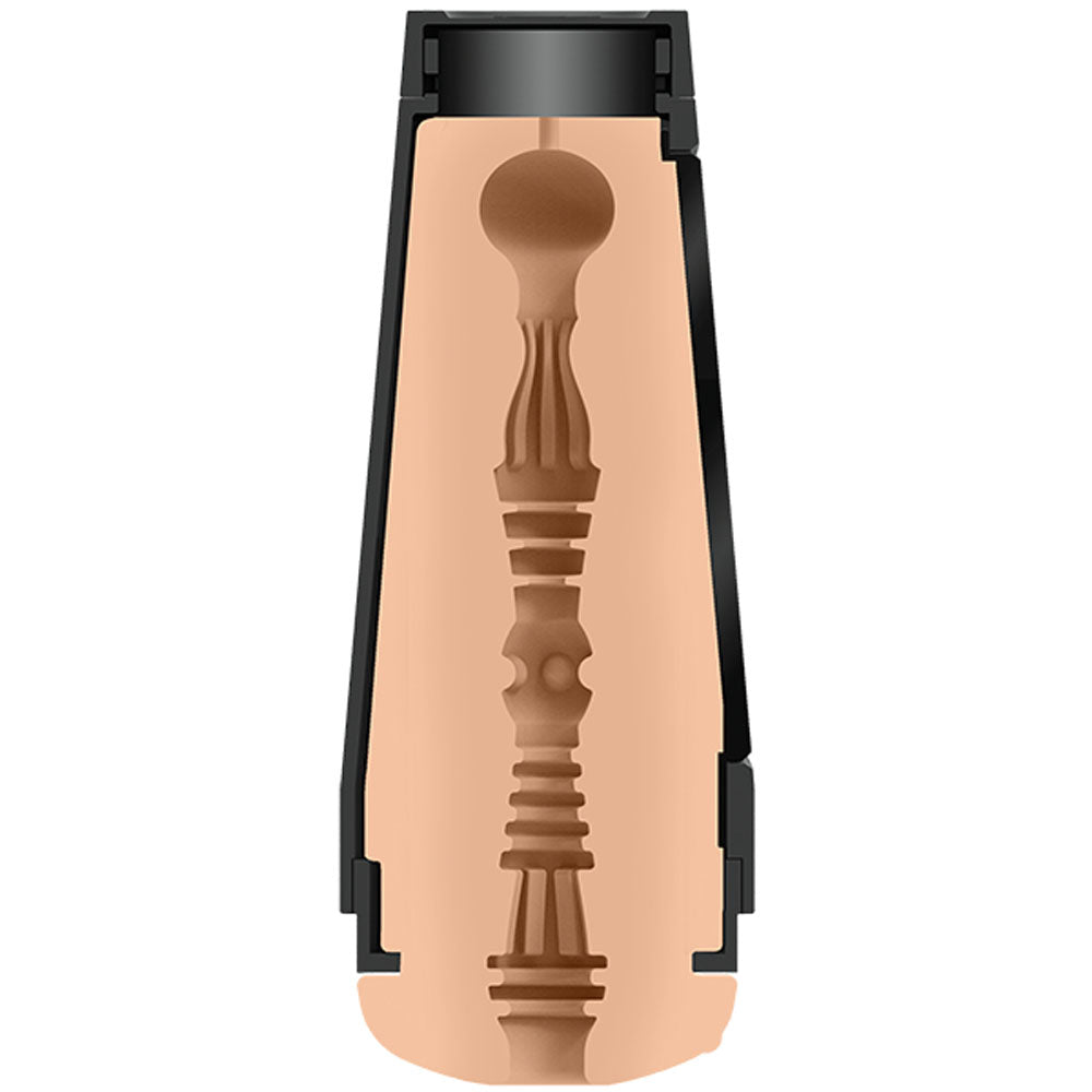 Main Squeeze Anna Claire Clouds Pocket Pussy internal sleeve texture view on a clear white background | Flirty Bay, male masturbator adult store Australia