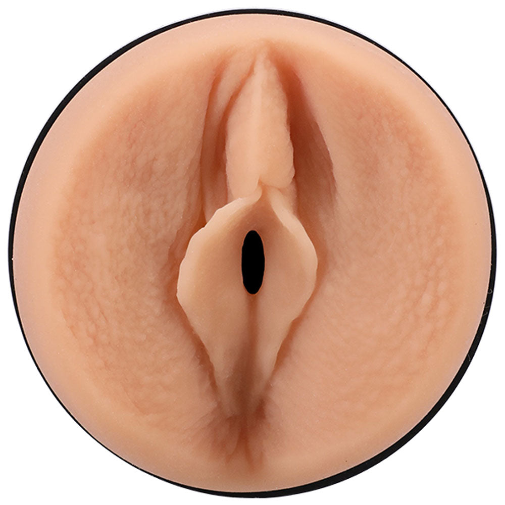 Close-up of Main Squeeze Richelle Ryan pocket pussy stroker on a clear white background| Flirty Bay, male masturbator adult store Australia