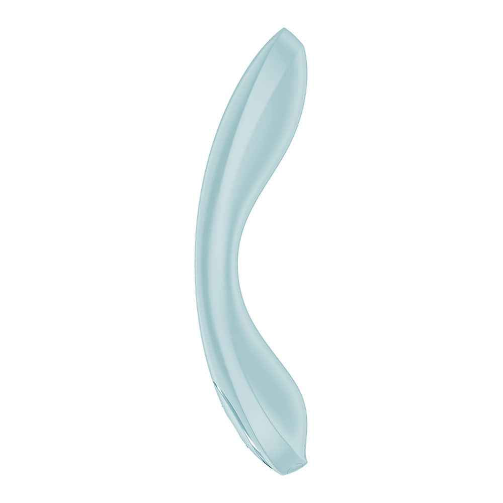 Side view of the Satisfyer G-Spot Wave 2 Ice Flicking Tip Vibrator on a white background | Flirty Bay, sex toys in Perth Australia