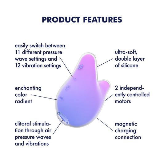 Key features of Satisfyer Mermaid Vibes clitoral stimulator | Flirty Bay Adult Store Australia, Vibrator