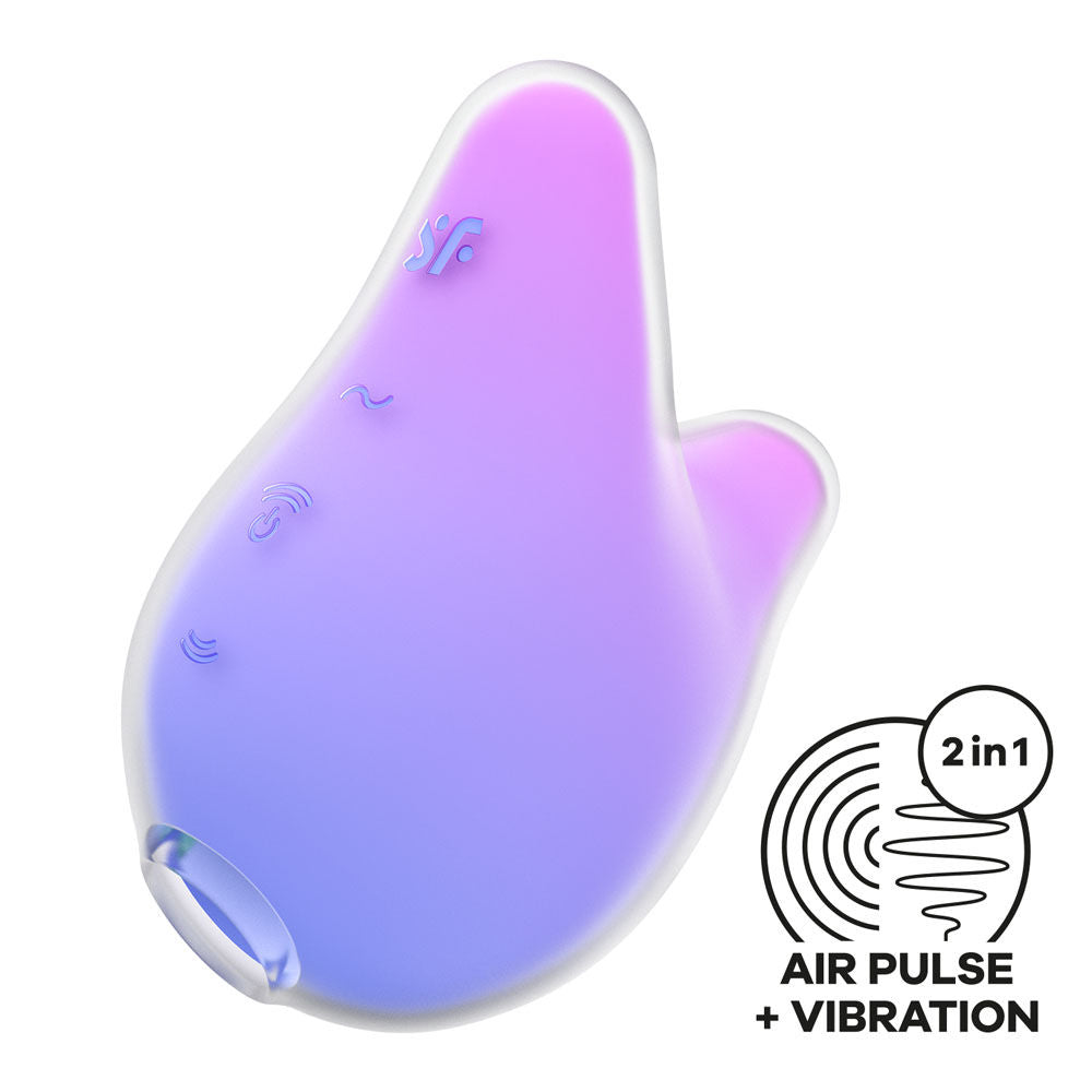 Satisfyer Mermaid Vibes with front view and packaging | Flirty Bay Adult Store Australia, Vibrator