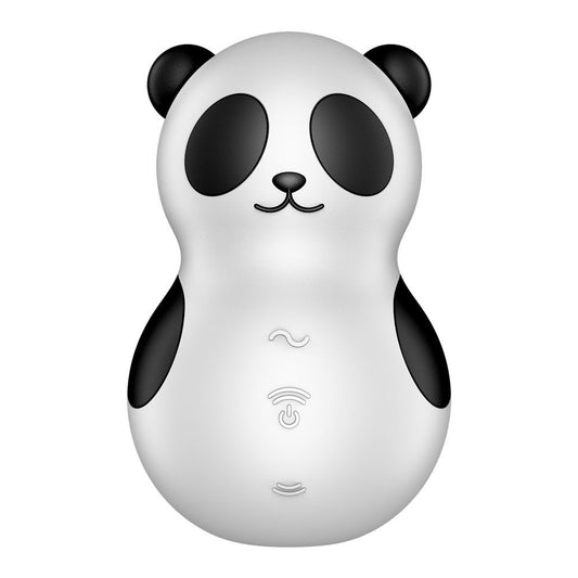 Front-facing view of Satisfyer Pocket Panda mini vibrator | Flirty Bay Adult Store Australia, vibrator