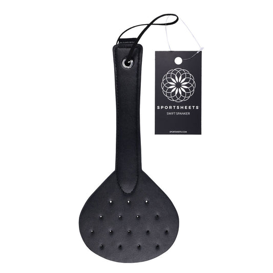 sportsheets-swift-spanker-split-tip-black-impact-paddle | Flirty bay online adult store, adult toys and lingerie