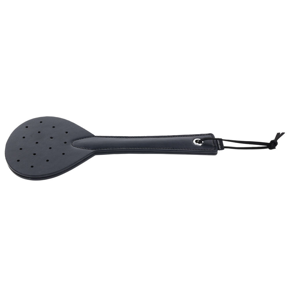 sportsheets-swift-spanker-split-tip-black-impact-paddle, side view | Flirty bay online adult store, adult toys and lingerie