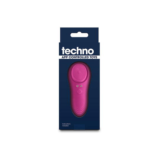 Front view of Techno Lucy vibrating panties packaging highlighting product features and sleek design | Flirty Bay, sex store, vibrator ladies, vibrating underwear, sexual massager.