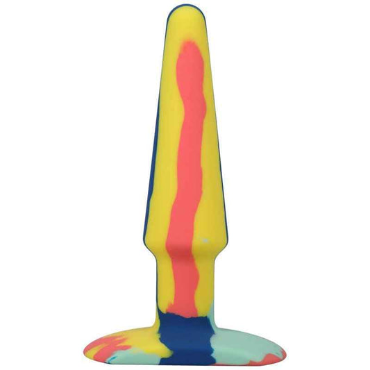 Doc Johnson A-Play Groovy Multi-Coloured Anal Plug-5 inch