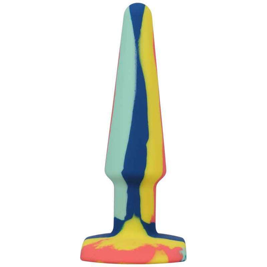 Doc Johnson A-Play Groovy Multi-Coloured Anal Plug-5 inch