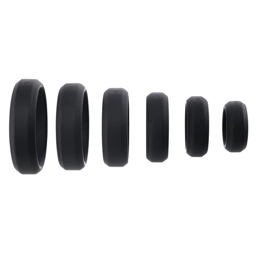 Adam & eve - 6 piece penis ring set - Product front view  | Flirtybay.com.au