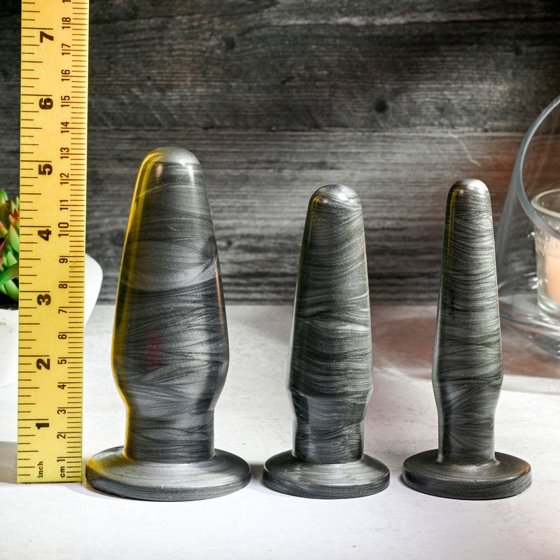 Adam & eve - anal rockets plug trainer set - Product front view, with sizes  | Flirtybay.com.au