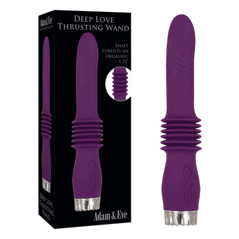 Adam & eve - deep love g-spot vibrator - Product front view and box front view | Flirtybay.com.au
