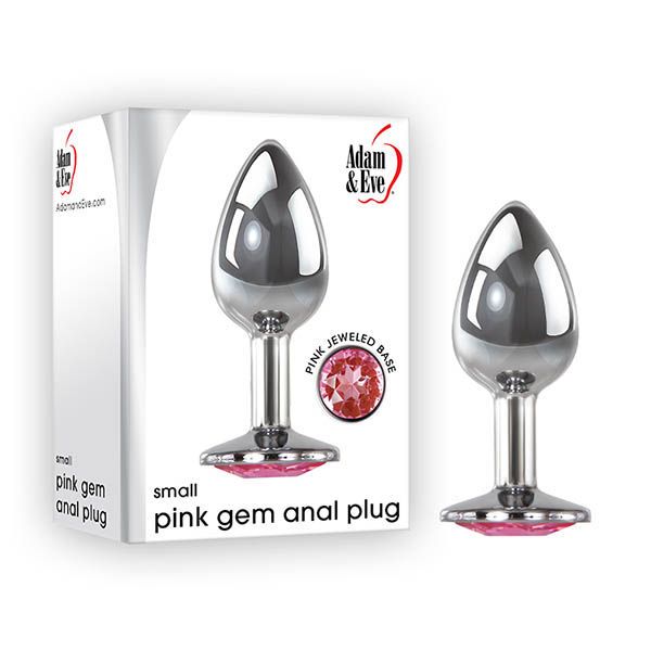 Adam & eve - gem anal butt plug - Small-Product front view and box front view | Flirtybay.com.au