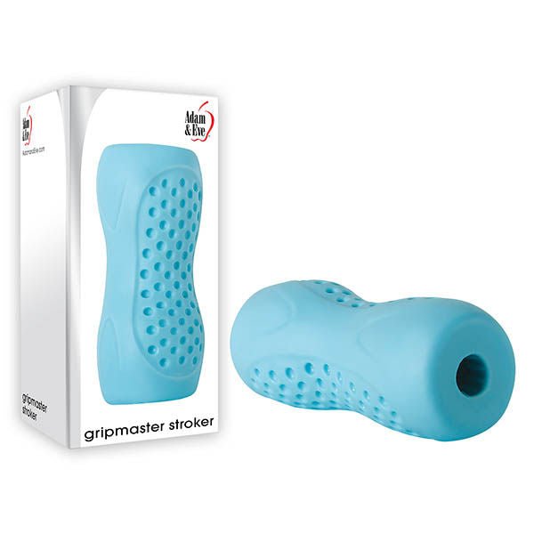 Adam & eve - gripmaster stroker - Product side view and box side view | Flirtybay.com.au
