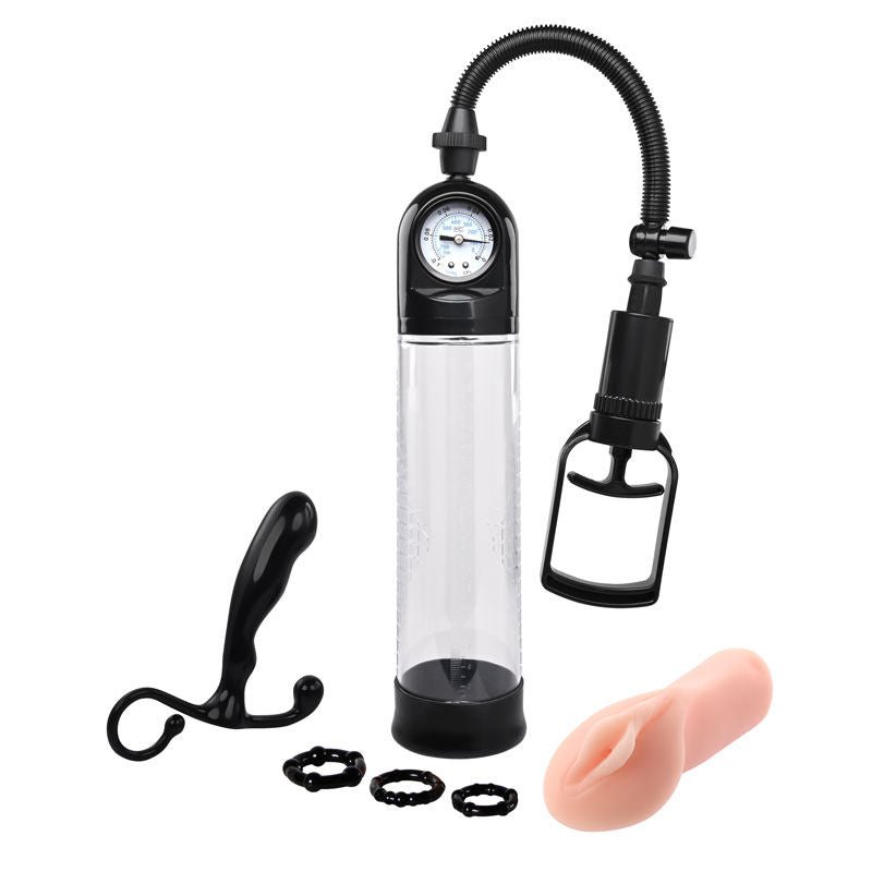 Adam & eve - pleasure kit - penis pump, prostate massager - Product front view  | Flirtybay.com.au