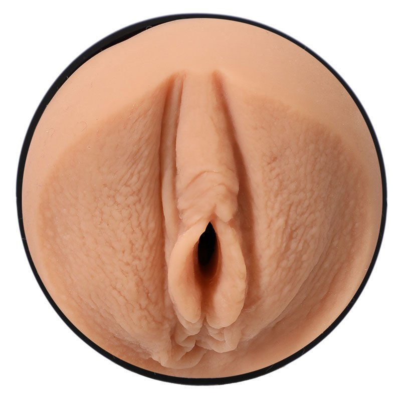 Close-up view of the vulva entry of the Main Squeeze Adira Allure Male Masturbator, showing detailed texture and lifelike design on a clean white background. | Flirty Bay adult store Perth