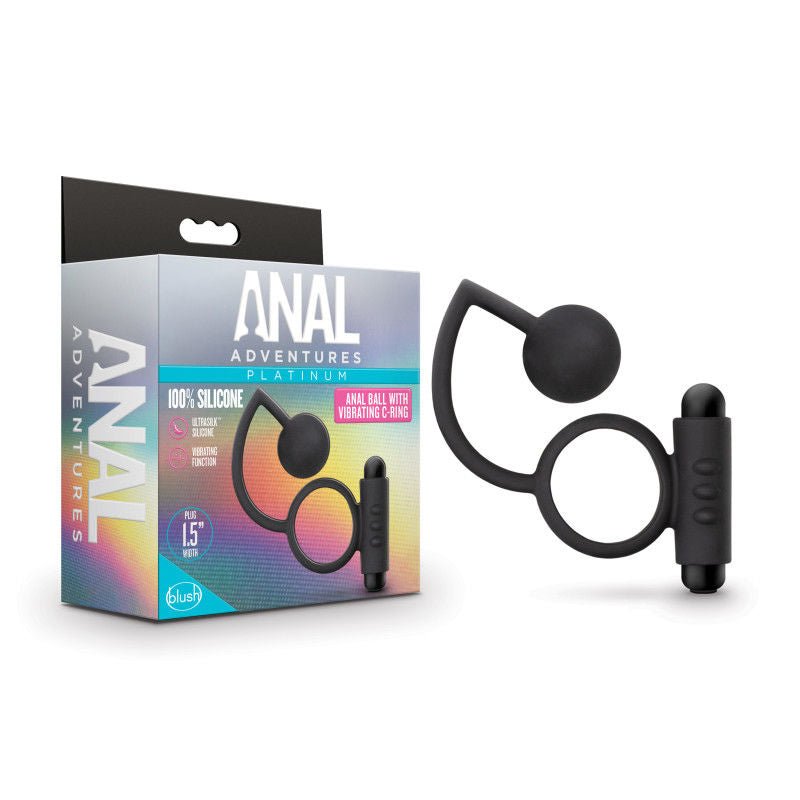Anal adventures - anal ball & vibrating cock-ring - Product front view and box front view | Flirtybay.com.au