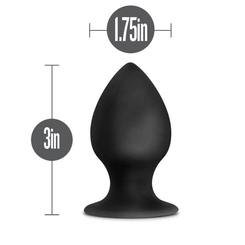 Anal adventures - anal stout plug - Medium, Product front view, with specifications  | Flirtybay.com.au