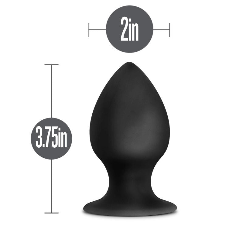 Anal adventures - anal stout plug - large, Product front view, with sizes  | Flirtybay.com.au
