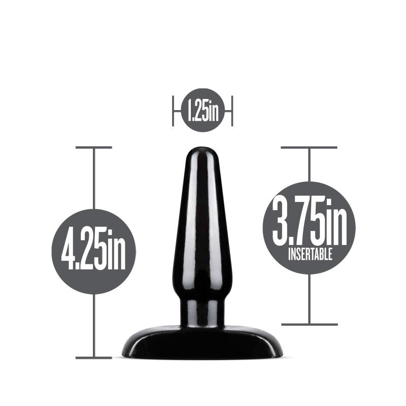 Anal adventures basic anal butt plug - small - Product front view, with size  | Flirtybay.com.au