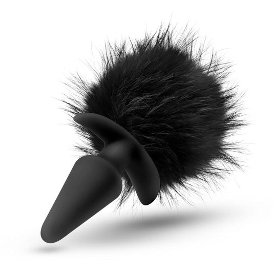 Anal adventures - platinum rabbit tail butt plug - Product bottom view  | Flirtybay.com.au