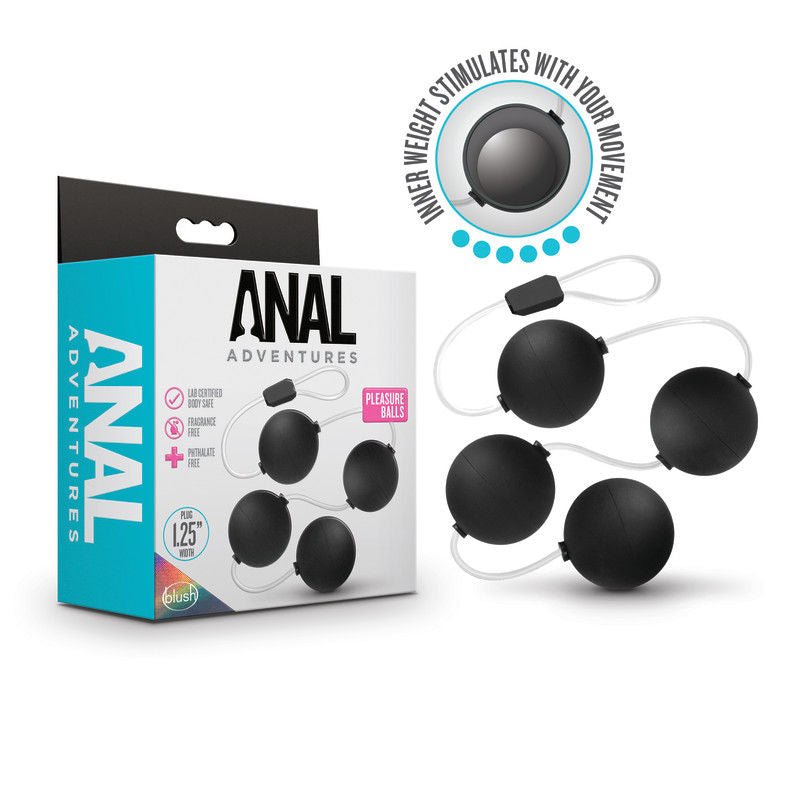 Anal adventures - pleasure balls - Product front view and box front view | Flirtybay.com.au