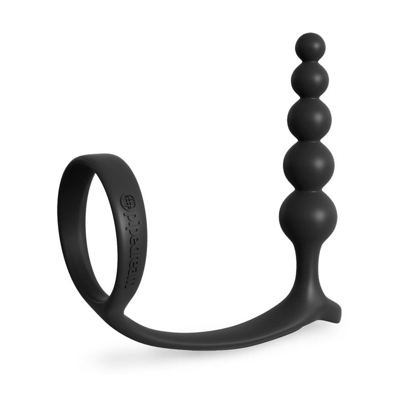 Anal fantasy collection - ass-gasm cock ring anal beads - Product side view  | Flirtybay.com.au