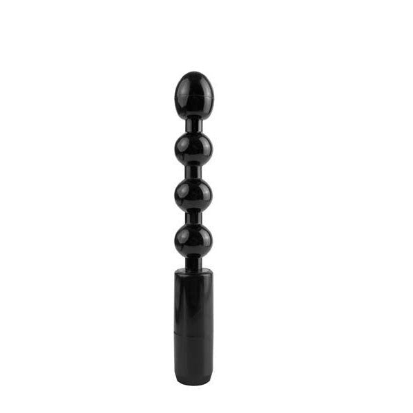 Anal fantasy collection - power vibrating anal beads - Product front view  | Flirtybay.com.au