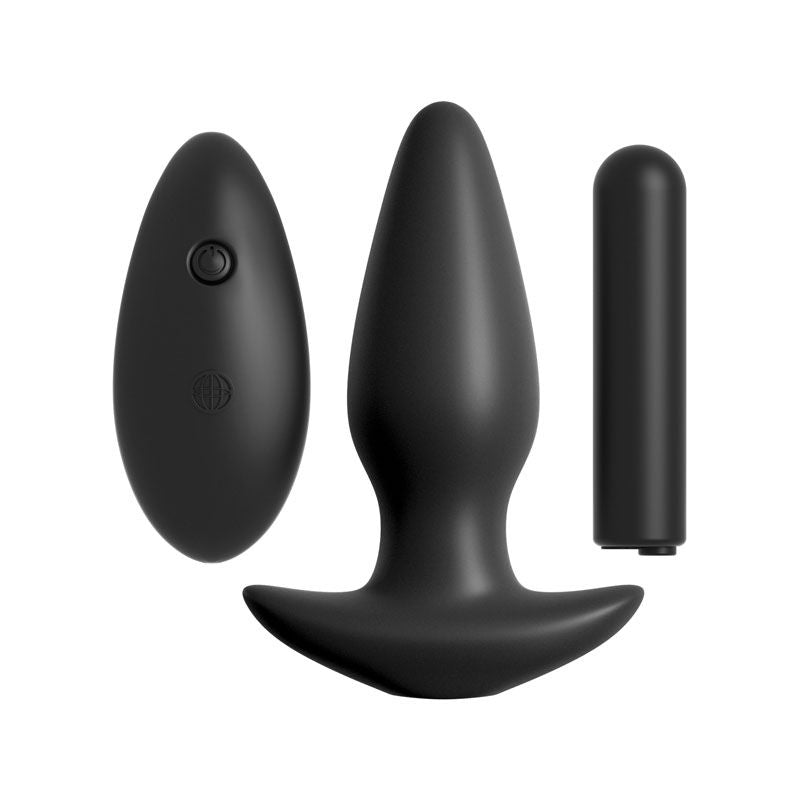Anal fantasy collection - remote control silicone butt plug - Product front view  | Flirtybay.com.au