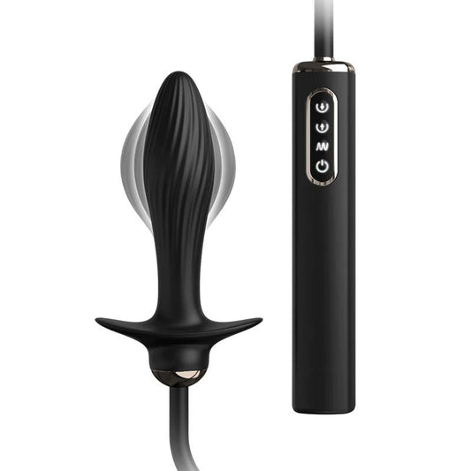 Anal fantasy elite - auto throb inflatable vibrating plug - Product front view  | Flirtybay.com.au