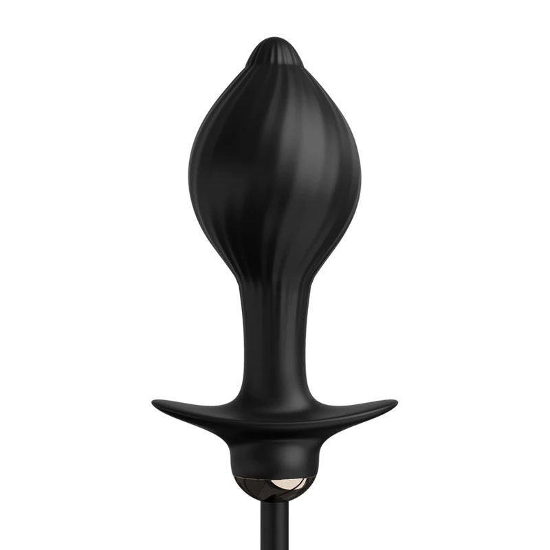 Anal fantasy elite - auto throb inflatable vibrating plug - Product front view, focus  | Flirtybay.com.au