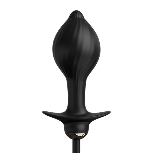Anal fantasy elite - auto throb inflatable vibrating plug - Product front view, focus  | Flirtybay.com.au