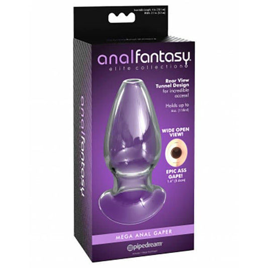 Anal fantasy elite - mega anal gaper - butt plug -  box side view | Flirtybay.com.au