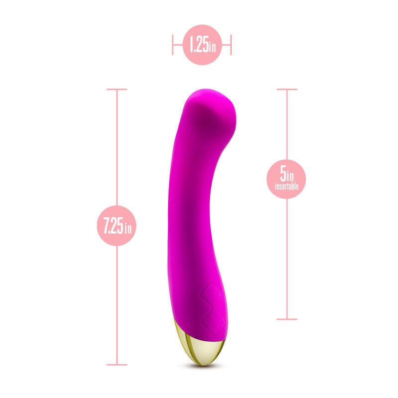 Aria bangin' af - g-spot vibrator - Product side view, with sizes  | Flirtybay.com.au