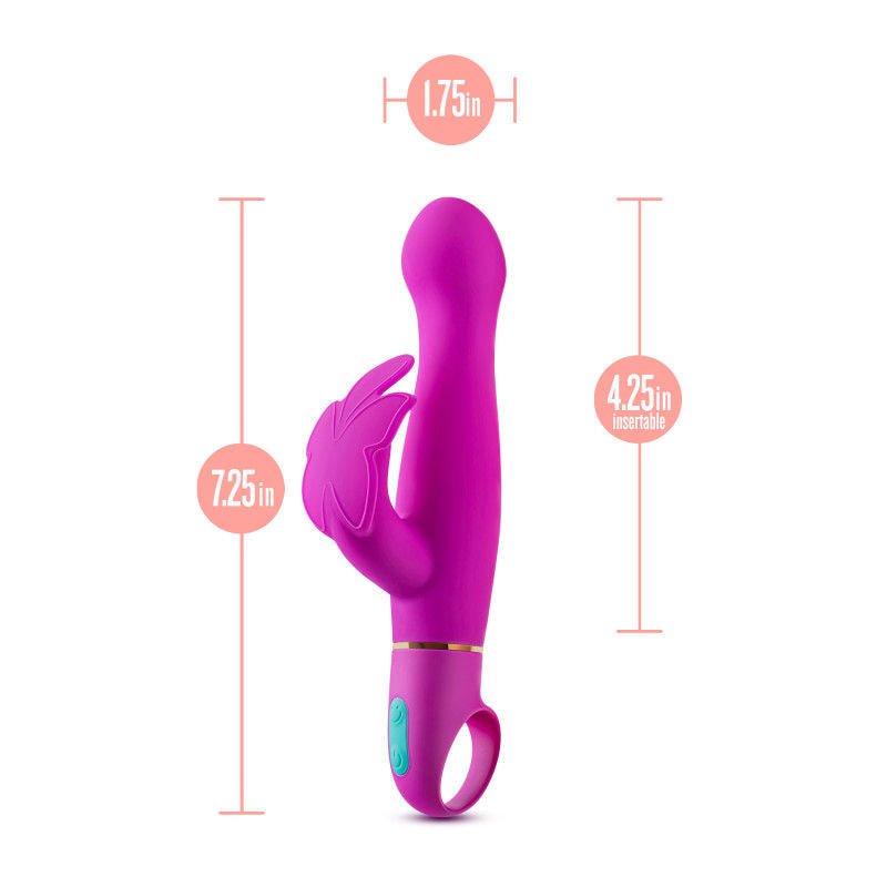 Aria naughty af - g-spot vibrator - Product side view, with sizes  | Flirtybay.com.au