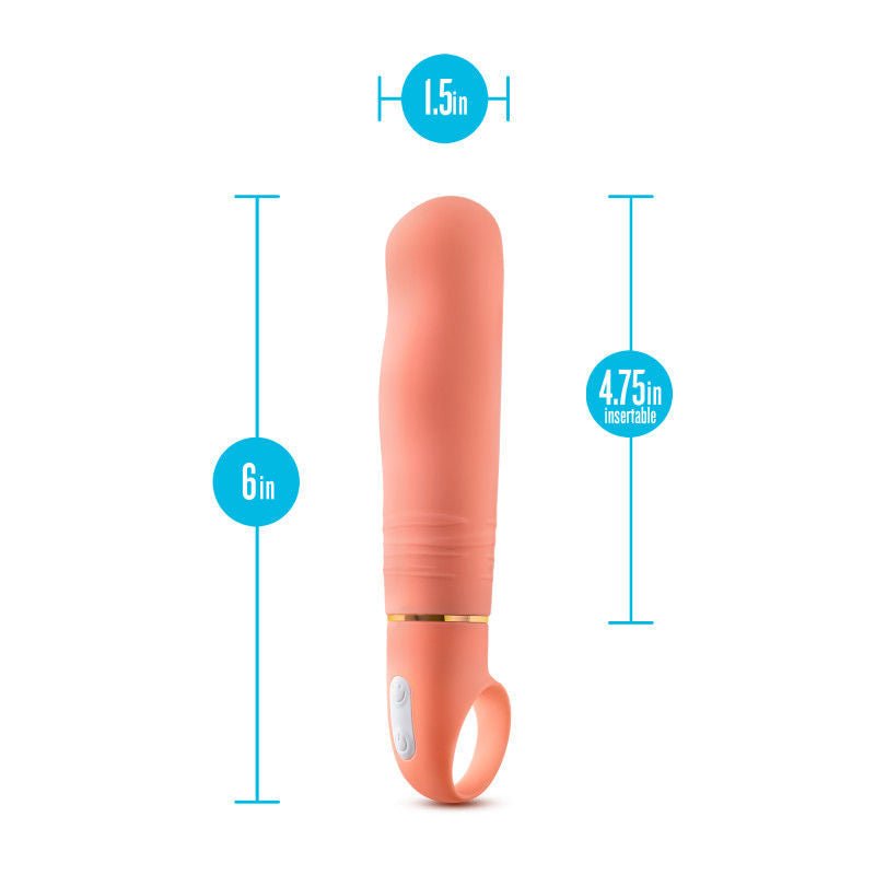 Aria smokin af - g - spot vibrator - Product front view, with sizes  | Flirtybay.com.au