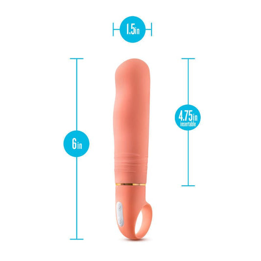 Aria smokin af - g - spot vibrator - Product front view, with sizes  | Flirtybay.com.au