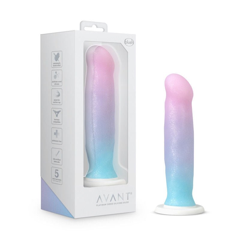 Avant - d17 - lucky 6.5 dildo - Product front view and box front view | Flirtybay.com.au