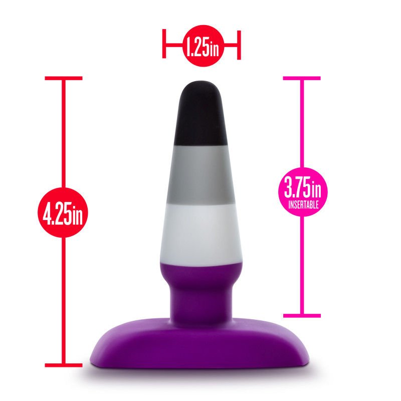 Avant pride p7 - ace butt plug - Product front view  | Flirtybay.com.au