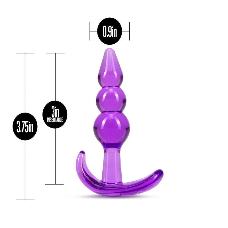 B yours triple bead - butt plug - Product side view  | Flirtybay.com.au