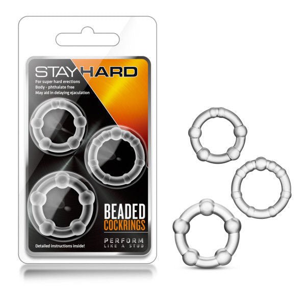 Stay Hard - Beaded Cock Rings - Flirty Bay