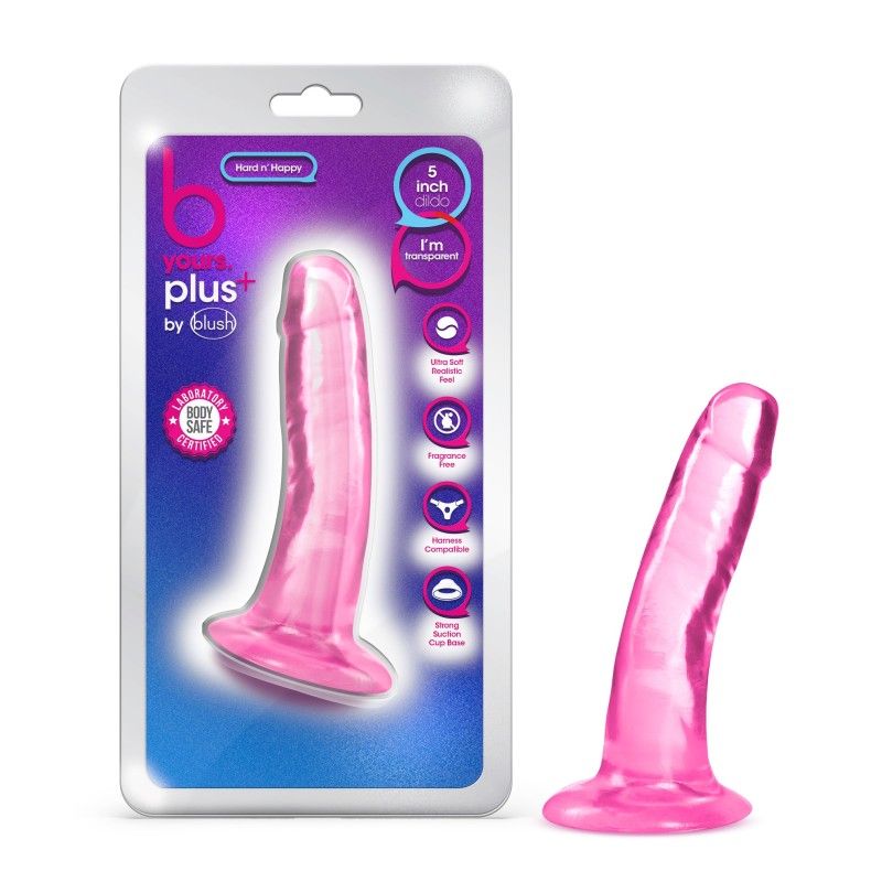 B-yours plus hard n happy dildo pink with the box | Flirtybay.com.au