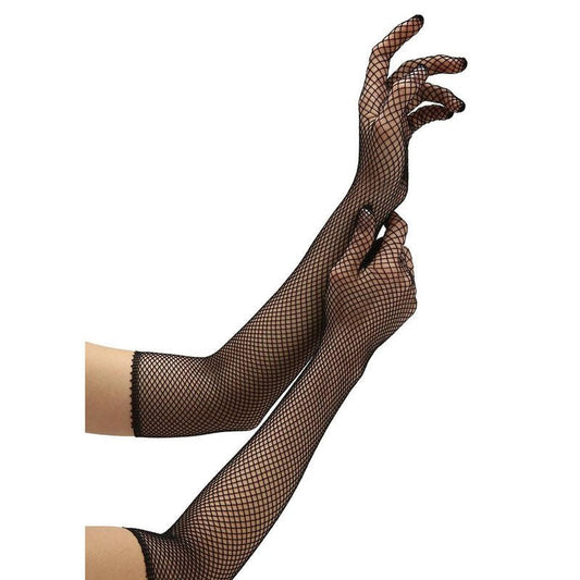 Baci white label - fishnet opera glove - Product side view  | Flirtybay.com.au