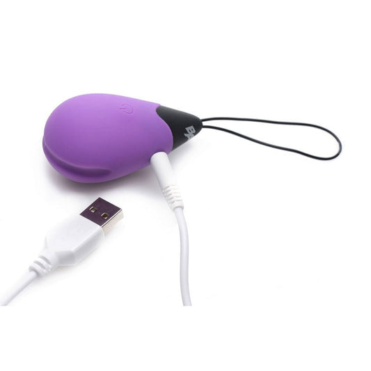 Bang! purple remote control vibrating egg - Product top view  | Flirtybay.com.au