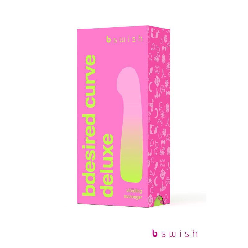 Bdesired deluxe - curve g-spot vibrator -  box side view | Flirtybay.com.au