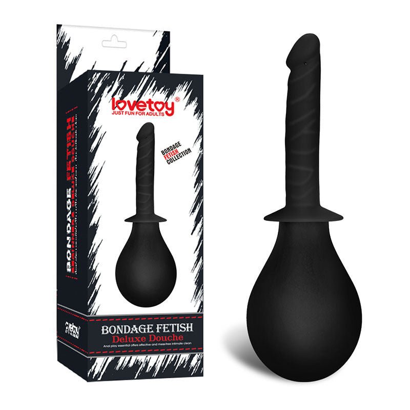 Bondage - fetish deluxe effective anal douche - Product front view and box front view | Flirtybay.com.au