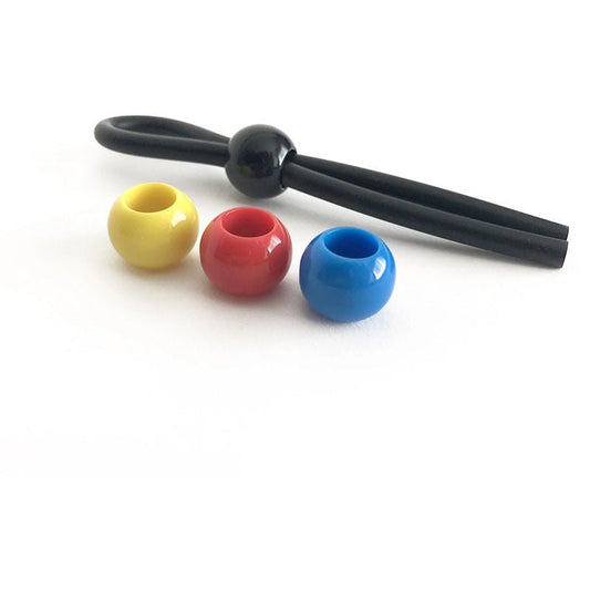 Boneyard cock leash single - cock ring - Product side view, with the balls  | Flirtybay.com.au