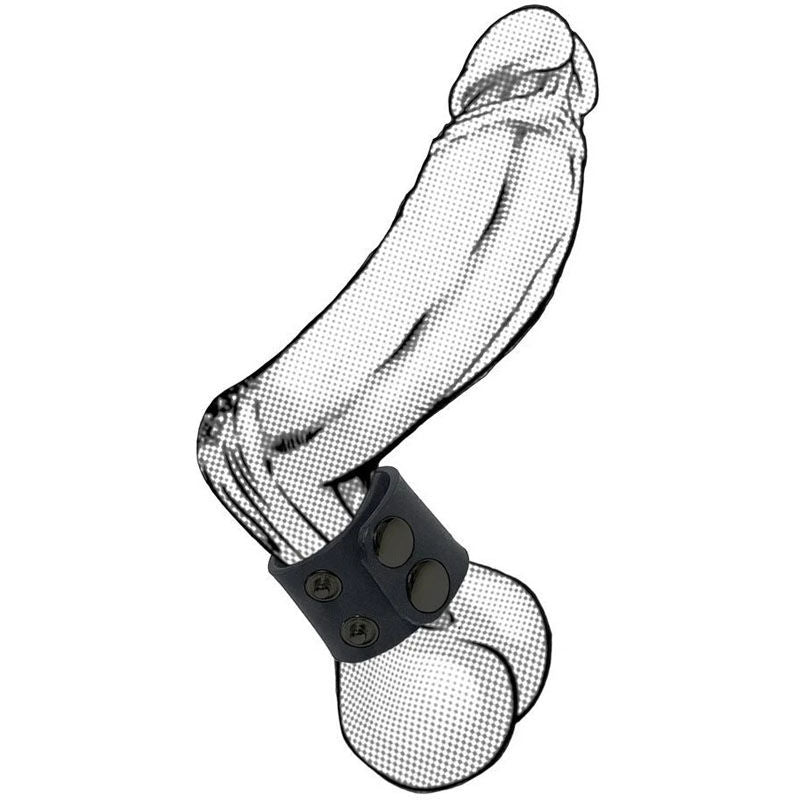 Boneyard - silicone ball stretchers - cock ring - Product side view  | Flirtybay.com.au