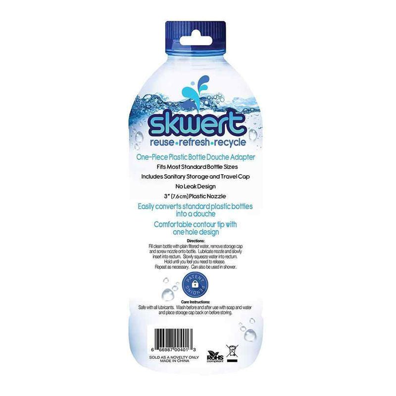 Boneyard skwert - 1 piece anal douche nozzle -  box back view | Flirtybay.com.au