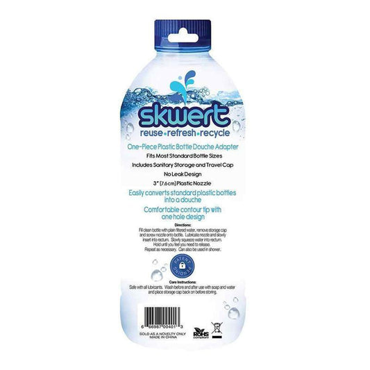Boneyard skwert - 1 piece anal douche nozzle -  box back view | Flirtybay.com.au